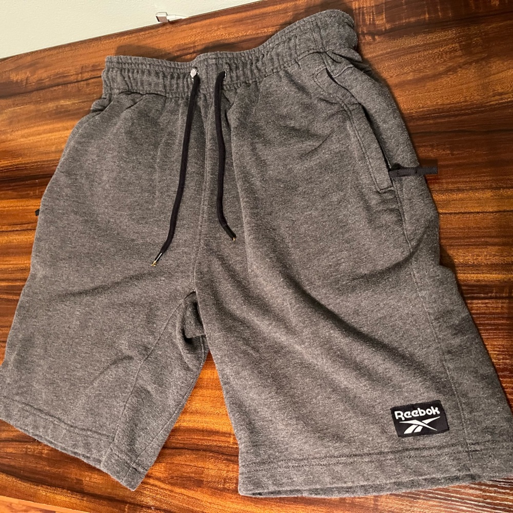 Reebok grey sweat shorts size small
